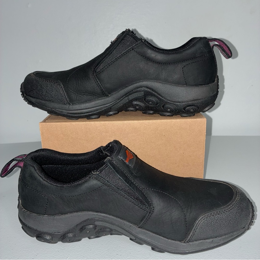 Merrell Jungle Moc Non-Comp Toe Slip Resistant Work Shoes Women’s Size 9M - Picture 2 of 9
